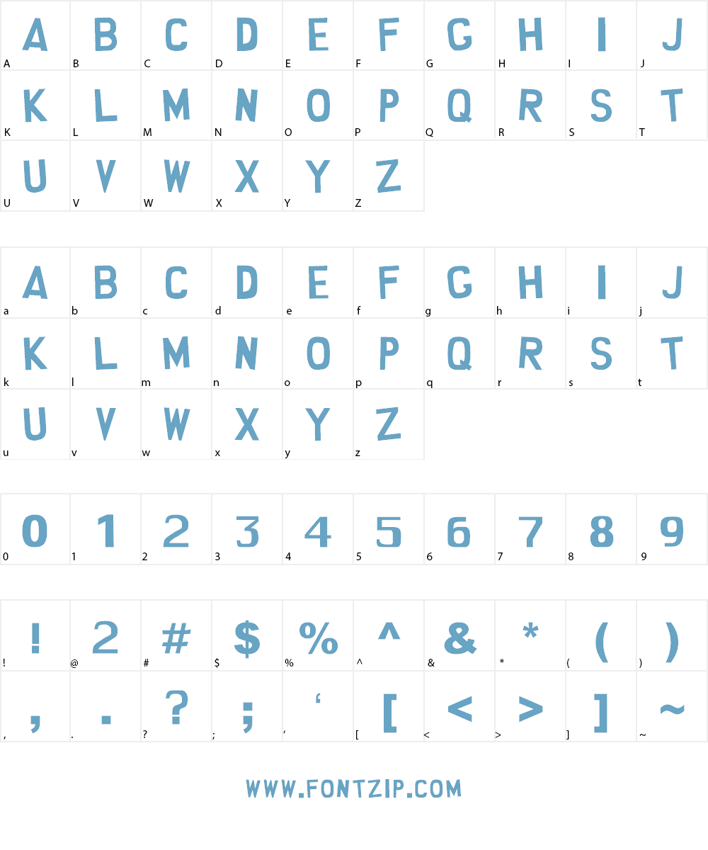 South Park Font Character